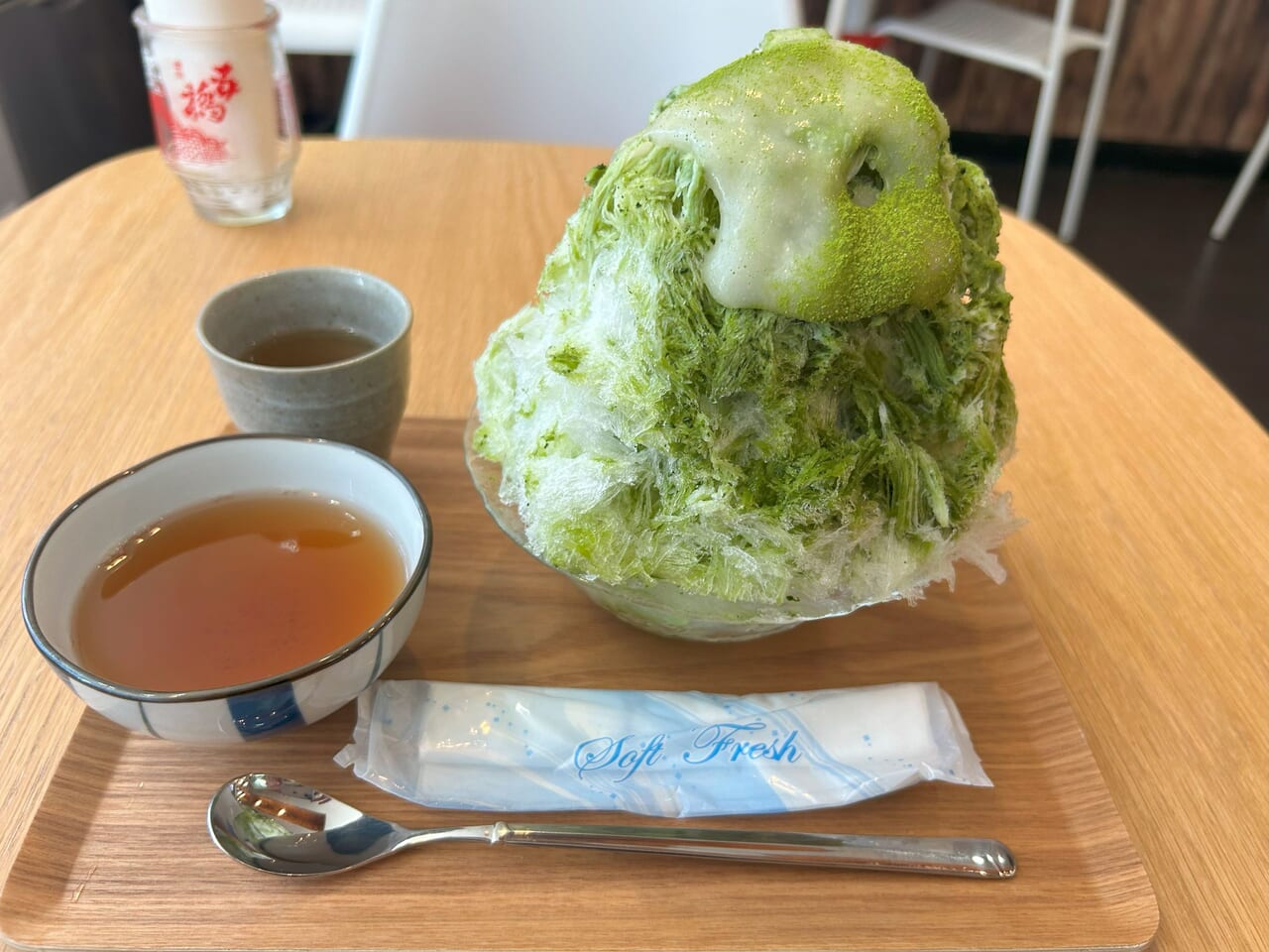 こおり屋ひなたの抹茶あずき