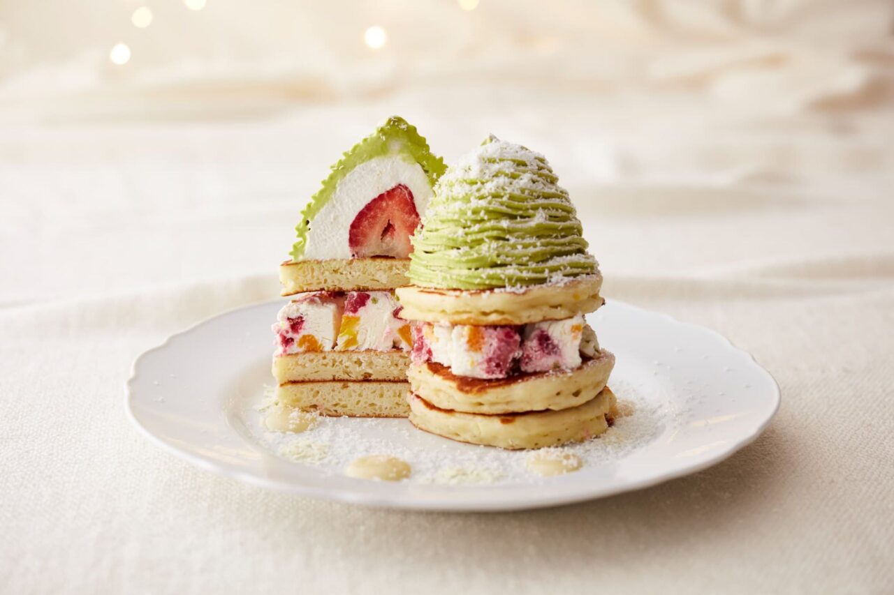 SNOWY TREE PANCAKE（スノーウィーツリーパンケーキ）断面