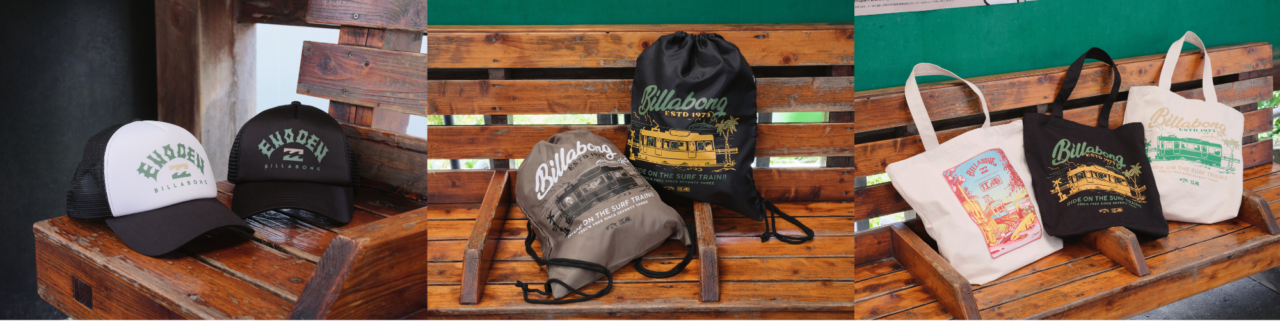 【藤沢市】「江ノ電×BILLABONG」が8月28日からスタート! 限定コラボアイテムや藤沢・江ノ島・鎌倉を巡るスタンプラリーも♪