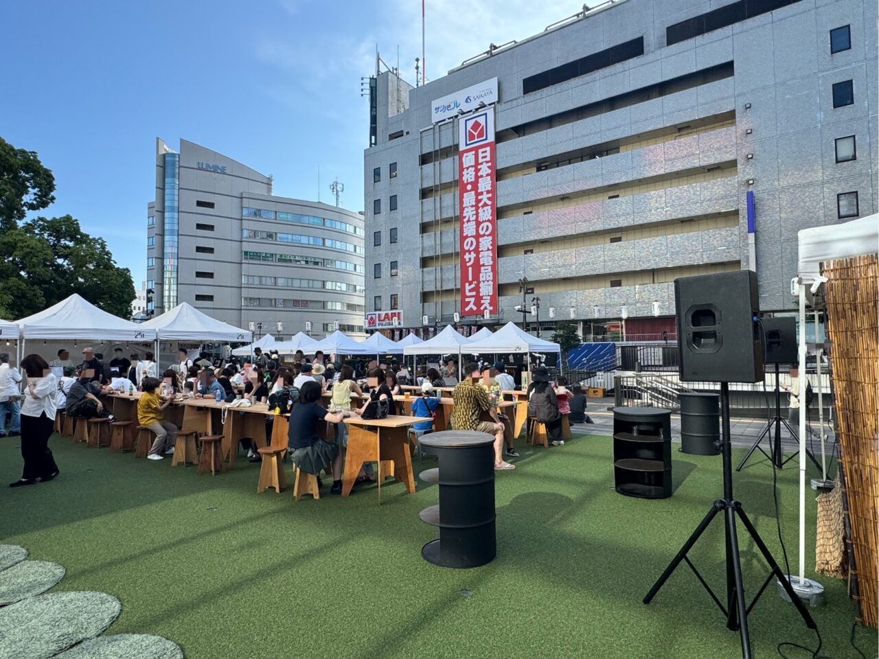 【藤沢市】藤沢駅北口のサンパール広場で2026年最後の「藤沢夜市」が9月18日・19日に開催されます! 初出店のお店やラーメン、つくね丼も登場♪