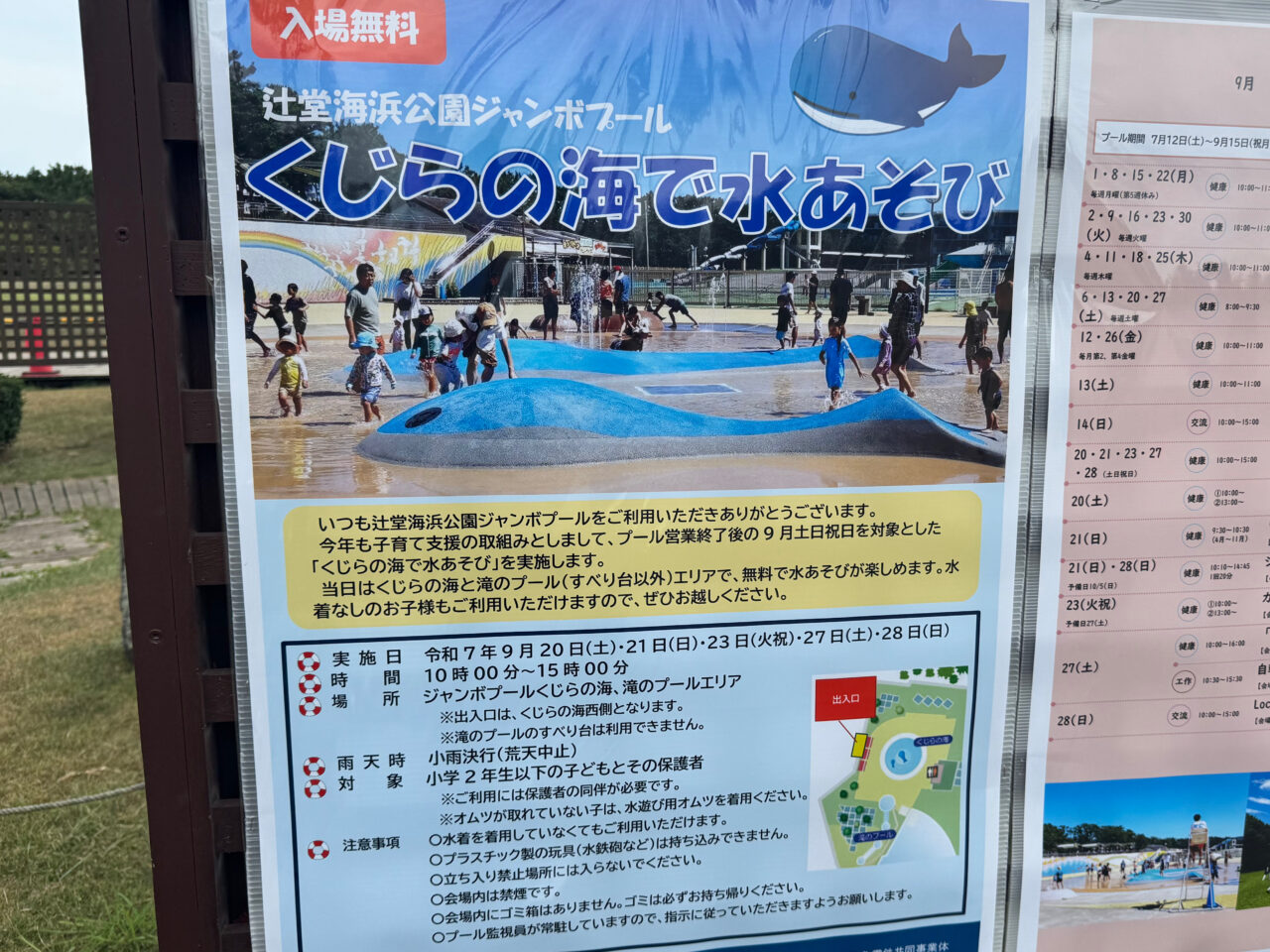 辻堂海浜公園ジャンボプールの『くじらの海で水あそび』