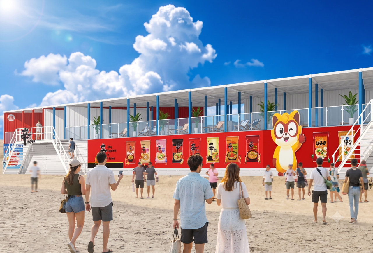【藤沢市】江の島の海の家に「辛ラーメン」が帰ってくる! 過去最大級のPOPUPストア『SPICY HAPPINESS IN summer!』が7月11日から期間限定オープン! 7月18日から3日間は無料試食のオープニングイベント開催♪